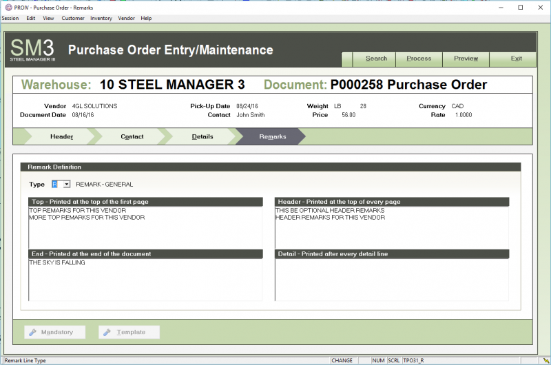 Steel Manager III 4GL Solutions Your Customized Metals Management